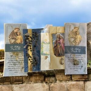 Religious Pendant and Rosary Set plus Bookmark